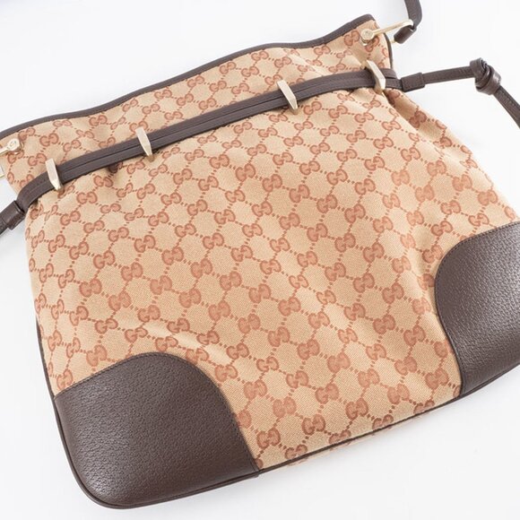 GUCCI Brown Leather Horsebit Shoulder Bag - Picture 12 of 16